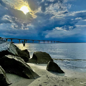 Old Bonner Bridge Pier and Beach